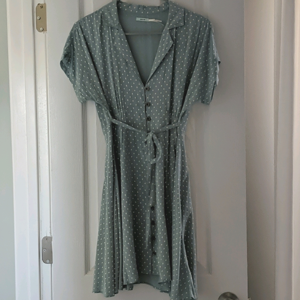 Dusty seafoam Urban Outfitters dress